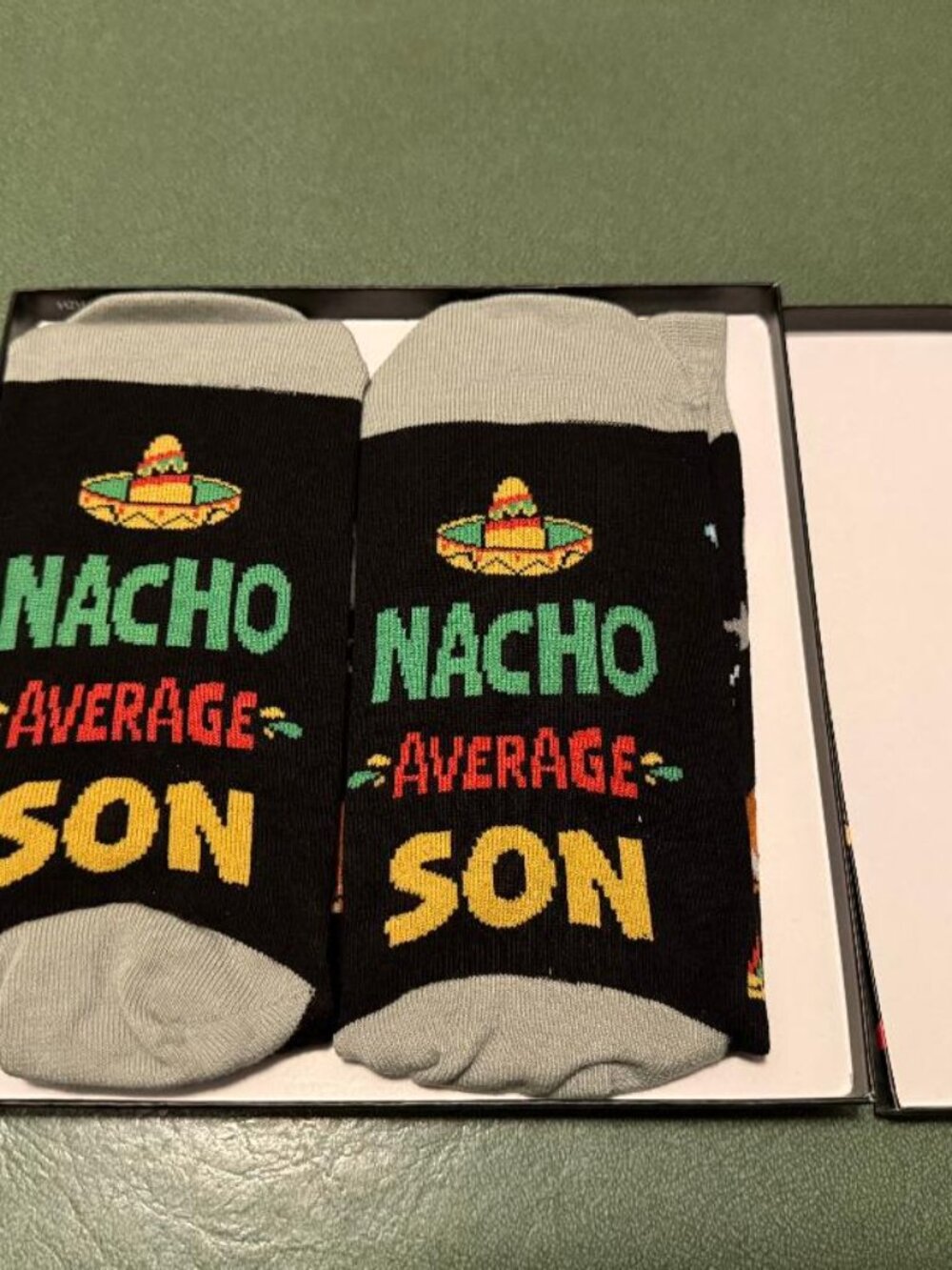 NEW Socks - "Nacho Average Son"